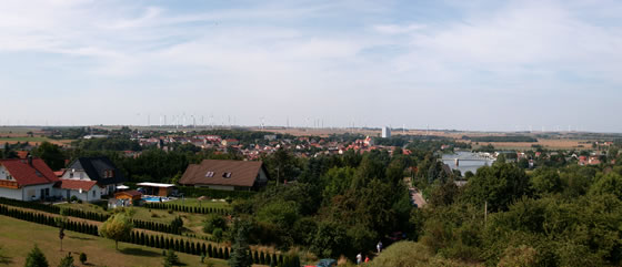 Blick vom Wasserturm Alsleben