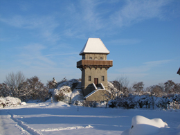 Wasserturm im Winter