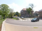 Der umgebaute Saaleplatz - links in Richtung Schaperallee