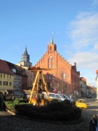 Das Rathaus in Alsleben zu Weihnachten 2013