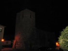 Die ev. Kirche St. Cäcilie bei Nacht