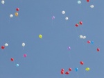 Flug der Luftballons