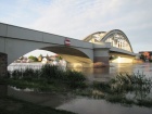 Die Saalebrücke in Alsleben am 3 Juni 2013