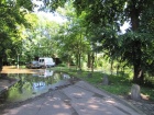 Die Straße zur Schaperallee ist überflutet am 5.6.2013
