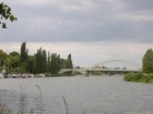 Blick zur Saalebrücke