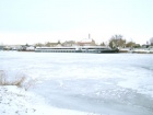 Die Saale im Winter 2009 mit der MS SANS SOUCI